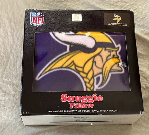 NFL Minnesota Vikings Football Team New Snuggie Pillow Blanket NIB Cover