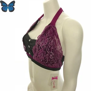 CALIFORNIA KISSES Dancewear Child XL Gray Purple Top Metallic Silver Lace MR1-6 - Bild 1 von 6