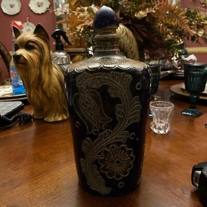 VINTAGE FLASCHENKARAFFE REINH MERKELBACH HOHR GRENZHAUSEN DEUTSCHE KERAMIK 10" - Bild 1 von 6