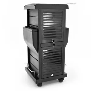 Barber Salon Hairdressing Beauty Salon Lockable Trolley Storage - Picture 1 of 7