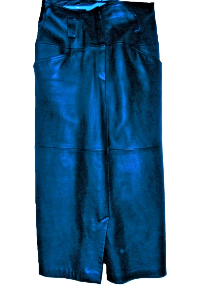 Falda Recta Midi/Maxi Cordero NAPA Cuero Talla 4 NEGRO "SPITALNICK" Foto 1 de 4