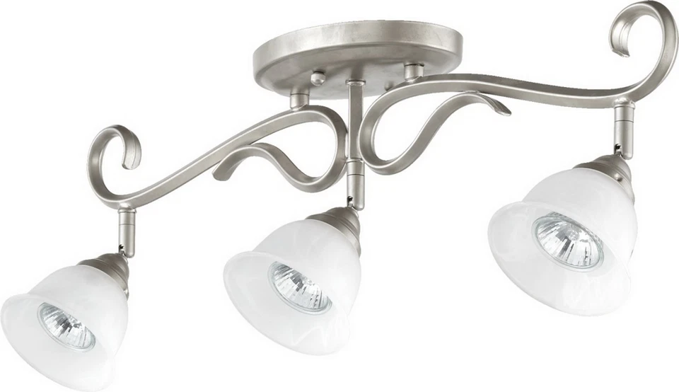 Spencer 3 Light Flush Mount in Classic Nickel Orig $210 - Image 1 of 1