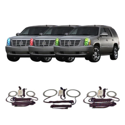 RGB Multi Color CHS Headlight Halo kit for Cadillac Escalade 07-14 - Image 1 of 4