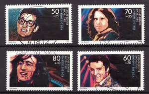 1988 Germany Sc# B666-69 (Semi-postal) Rock & Roll Stars. Used Cv$6.25 - Picture 1 of 1