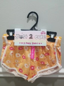 JUST 2 CUTE GIRLS 3 PACK SHORTS MULTICOLORED SIZE 10 / 12 NEW WITH TAGS #3 - Picture 1 of 9
