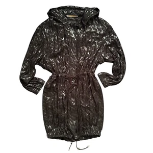 Escada Sport Jonathan Saunders Resort 2012 Hooded Dress Black Sheer Size 34 - Picture 1 of 13