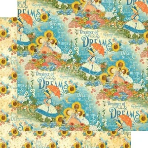Graphic 45 - Dreamland - 12x12" d/sided paper - Enchanted Garden - Picture 1 of 1