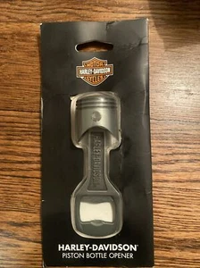 Harley-Davidson Engraved H-D Piston Bottle Opener, Pewter Finish HDL-18573 New - Picture 1 of 8