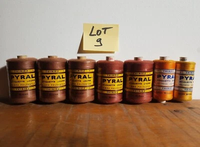 Neuf lot ancien fil Thiriez ancienne mercerie aiguille bobine polyester singer - Photo 1/4