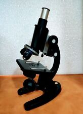 Student Microscope Two Huygeniun Eyepieces Of 10x And 15x College Laboratory Use