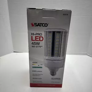Satco S39738 LED HID 100-277 Volt 45W Watt 300W Medium E26 Base 4000K Cool White - Picture 1 of 5