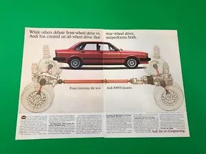 1984 1985 AUDI 4000 S QUATTRO VINTAGE ORIGINAL PRINT AD ADVERTISEMENT - Bild 1 von 1