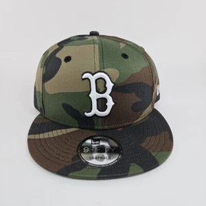 New Era 9Fifty Hat Cap MLB Boston Red Sox Woodland Camo Basic Snapback New - Picture 1 of 5
