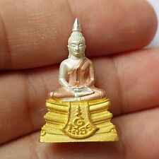 Buddha Sothon Police Memorial Gold Silver Color Year 2019 Thai Amulet Statue