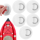 5x weiße Haken D-Ring Pad für Kajak, Schlauchboot, Paddle Board, PVC Surfbrett