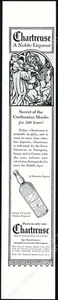 1937 Chartreuse liqueur Carthusian monk art vintage print ad 1 - Picture 1 of 7