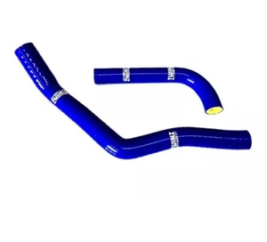 YAMAHA DTR125 DR125R 2002-2010 SILICONE RADIATOR WATER HOSE KIT BLUE MADE IN UK, - Picture 1 of 3
