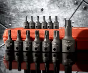 Neiko 10070A Torx Bit Socket and E-Torx Star Socket Set | 35-Piece Set, S2 and C - Picture 1 of 8