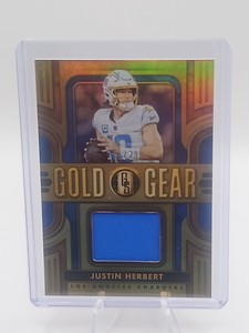2023 Gold Standard Gold Gear Justin Herbert Patch 201/299 Chargers