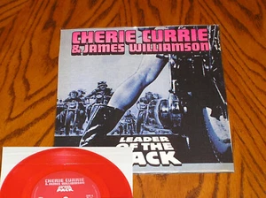 Cherie Currie & James Williamson 7" Leader of the Pack RED VINYL #37/300 NEW - Imagen 1 de 3