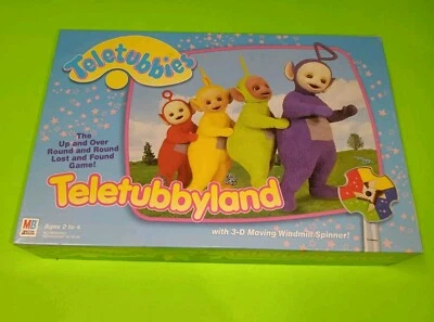 Teletubbyland Teletubbies Board Game 90's Milton Bradley New Unused Vintage Read - Image 1 of 4