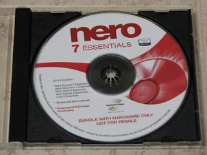 Nero 7 Essentials CD - Disk Burning, Video Editing, File Management Kit - Picture 1 of 1