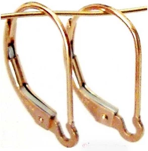 10pcs 14k Yellow Gold filled interchangeable LeverBack Earwire Ear Wire GE02 - Picture 1 of 2