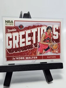 Aros Panini 2024-25 - Saludos de novato Ja'Kobe Walter #8 (RC) Raptors NBA - Imagen 1 de 2