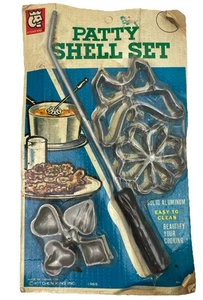 ⭐️ NEW Vintage 1965 Kitchen King Solid Aluminum PATTY SHELL SET Made in Japan ⭐️ - Picture 1 of 2