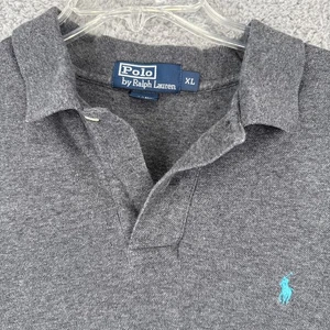 POLO RALPH LAUREN Hemd Herren XL S/S Polo grau Pony Baumwolle Vintage Golf Freizeit - Bild 1 von 7