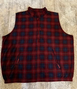 Gilet in pile multicolore KingSize alto 5XL - full zip senza maniche con tasche - Foto 1 di 13
