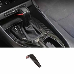 Gear Shift Knob Cover 2010-2015 Car Central Console Carbon Fiber For BMW X1 E84 - Bild 1 von 7