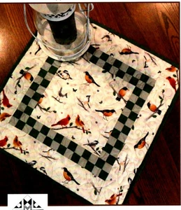 Check It Out Topper Table Mat Wall Quilt Pattern Farm Country Primitive - Picture 1 of 3
