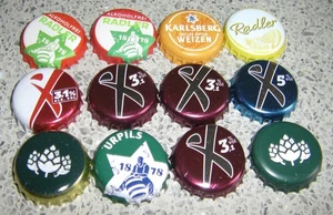KARLSBERG-BIER-12 KRONENKORKEN-u.a Radler,5 x MIXERY,Ur Pils-gold u.silberfarben - Bild 1 von 8