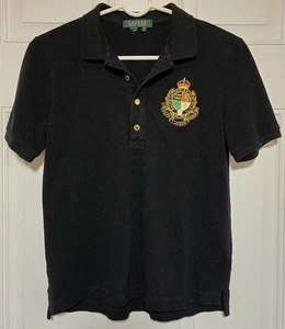 Lauren Ralph Lauren Poloshirt Damen Größe S schwarz besticktes Wappen - Bild 1 von 4