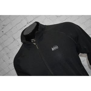 Camisa Pullover REI COOP 1/2 Cremallera Hombres Talla XL Negra Poliéster Senderismo Camping - Imagen 1 de 7