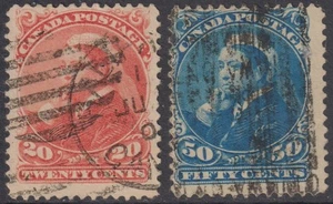 CANADA:  n°36/37 oblitérés  (cote 130€) - Picture 1 of 2