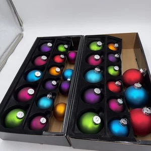 Vintage Rauch Weihnachtsschmuck 29 mehrfarbig abgestuft Größe Schmuckton - Bild 1 von 11