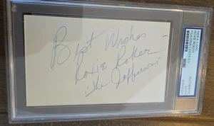 ROXIE ROKER SIGNIERT 3X5 INDEX KARTE HELEN WILLIS THE JEFFERSONS INSCHRIFT PSA DNA - Bild 1 von 1