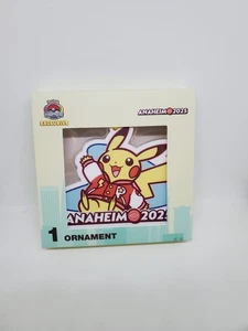 Pokemon World Exclusive 2025 Anaheim Pikachu Ornament Pokemon Center - Picture 1 of 1