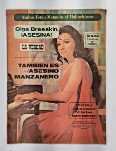 L A VERDAD MEXICAN MAGAZINE, No.374 JANUARY 1978 OLGA BREESKIN ON COVER / POSTER - Picture 1 of 8