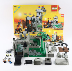 Lego Castle: Kings Mountain Fortress 6081 W/ Box & Manual 75% Complete