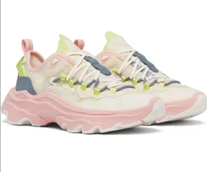 Scarpe da corsa SOREL Kinetic Breakthru Tech in pizzo sneaker bianco rosa donna 9 40 - Foto 1 di 5