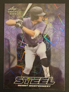 2023 Leaf Trinity Steel ~ Purple Laser /49 #S-7 Benny Montgomery! - Bild 1 von 2