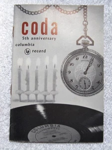 JIM FLORA COLUMBIA LP 5 Years June 1953 CODA MAGAZINE Records Reviews, Catalog - Picture 1 of 6