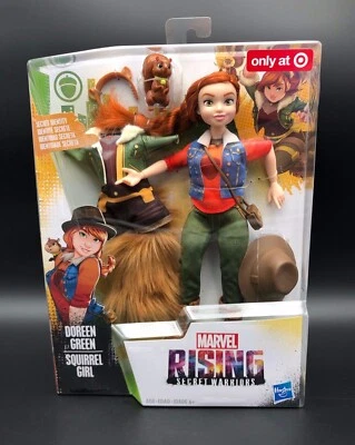Figura de acción Hasbro Marvel Rising Secret Warriors Doreen verde/chica ardilla Foto 1 de 4