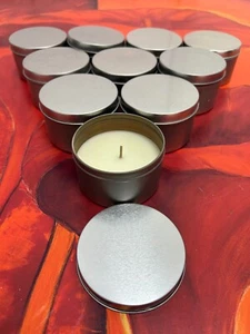 Restposten 10x Metall Dose Duftkerzen Sweet Almond Duft Kerzen ca. 25h Neu - Bild 1 von 2