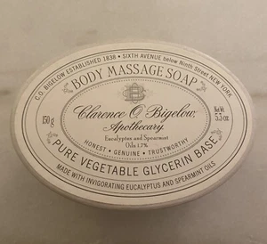 C.O. Bigelow Apothecary Body Massage Soap Eucalyptus Spearmint Oils 5.3 oz Bar - Picture 1 of 4