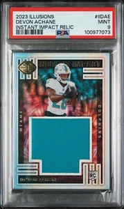 PSA 9 - 2023 PANINI ILLUSIONS INSTANT IMPACT RELICS IIDAE DEVON ACHANE - Bild 1 von 3