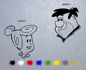 STICKER PEGATINA DECAL VINYL Fred or Wilma Flinstone - Bild 1 von 6